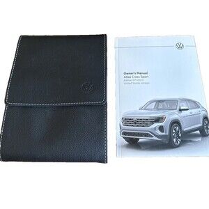 2023 VW Atlas Cross Sport Owners Manual W/Protective Faux Leather Case